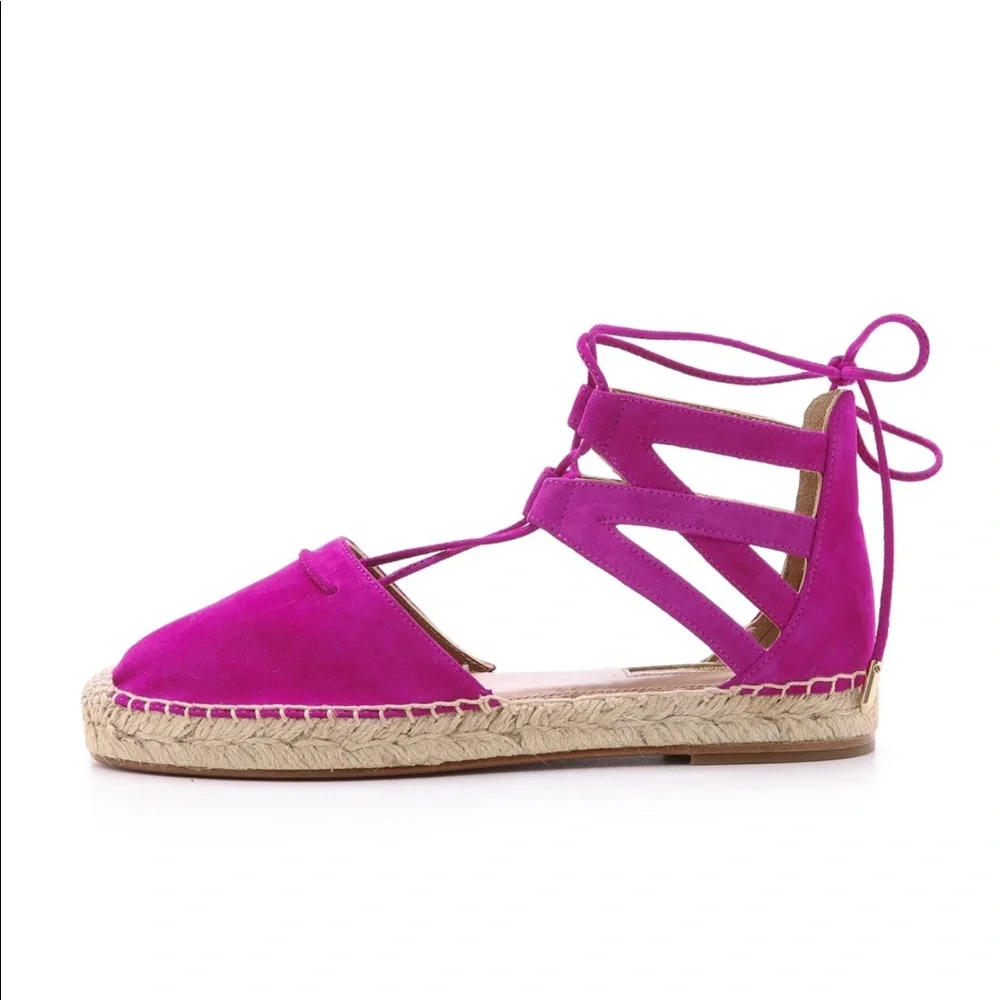 Aquazzura Belgravia Suede Espadrilles